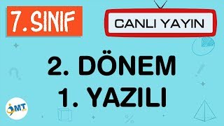 7. Sınıf Matematik 2. Dönem 1. Yazılı Canli Yayin