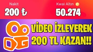 KWAİ DEN VİDEO İZLEYEREK PARA KAZANMA! (200 TL)