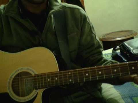 Attempting Aaj dil dukha hai - Yakeen by Atif on Guitar
