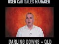 NEW ROLE ALERT - Used Car Manager | Darling Downs