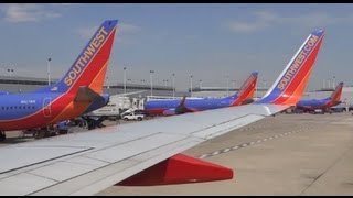 Southwest Airlines Boeing 737-700 Takeoff -- Chicago Midway Airport KMDW / MDW + Enroute to LAX
