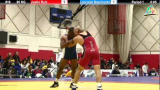 2012 Pan Am 96 Kg Quarterfinal Justin Ruiz Usa Vs. Leonardo Nascimento Bra