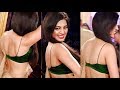 Tamil Telugu Actress Roshni Sahota in Green Colour Backless Sleeveless Blouse