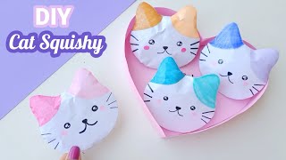paper cat squishy Toys / DIY Kawaii Squishy / MAKE CAT SQUISHY EASY / Paper squi
