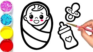 Bolalar Uchun Yoqimli Chaqaloqni Qanday Chizish Mumkin ?How To Draw Cute Baby For Kids?