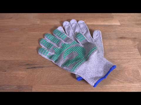Anti-Slip Cut-Resistant Gloves Kitchen and Carpentry Protection, with Silicone Blocks, Food-Grade 1 Pair Anti-Slip Cut-Resistant Gloves Kitchen and Carpentry Protection, with Silicone Blocks, Food-Grade 1 Pair