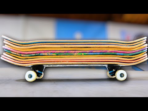 THE TALLEST SKATEBOARD! 10 STACKED DECKS