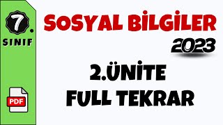 7.Sınıf Sosyal Bilgiler 2.Ünite  Tekrar