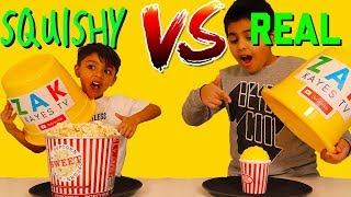 Squishy Vs Real Challenge Squishies Vs Real Food