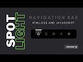 How to Create Spot Light Navigation Bar using HTML, CSS and Javascript