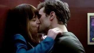 fifty shades of grey kiss scene