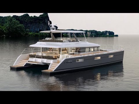 Lagoon 630 catamaran walkthrough at Cannes 2017