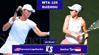 Varvara Lepchenko Vs Janice Tjen Wta 125 Suzhou 2025 1St Round
