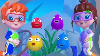 10 Küçük Balık | Mini Anima Çocuk Şarkısı | Saymayı Öğreniyorum