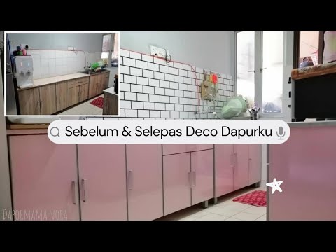 Makeover Dapur Pink Bajet.