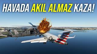 Havada Akil Almaz Çarpişma Abdde Yolcu Uçağı İle Helikopter Çarpıştı Kaptan Baha