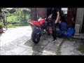 Yamaha YZF-R125 Stock Exhaust and Arrow Titanium Full System sound Full HD 1080p