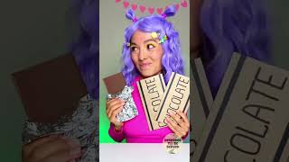 Paper Vs. Real Chocolate No, Thanks Im Not Hungry