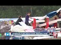 Winds and rain blast roadside fireworks stand