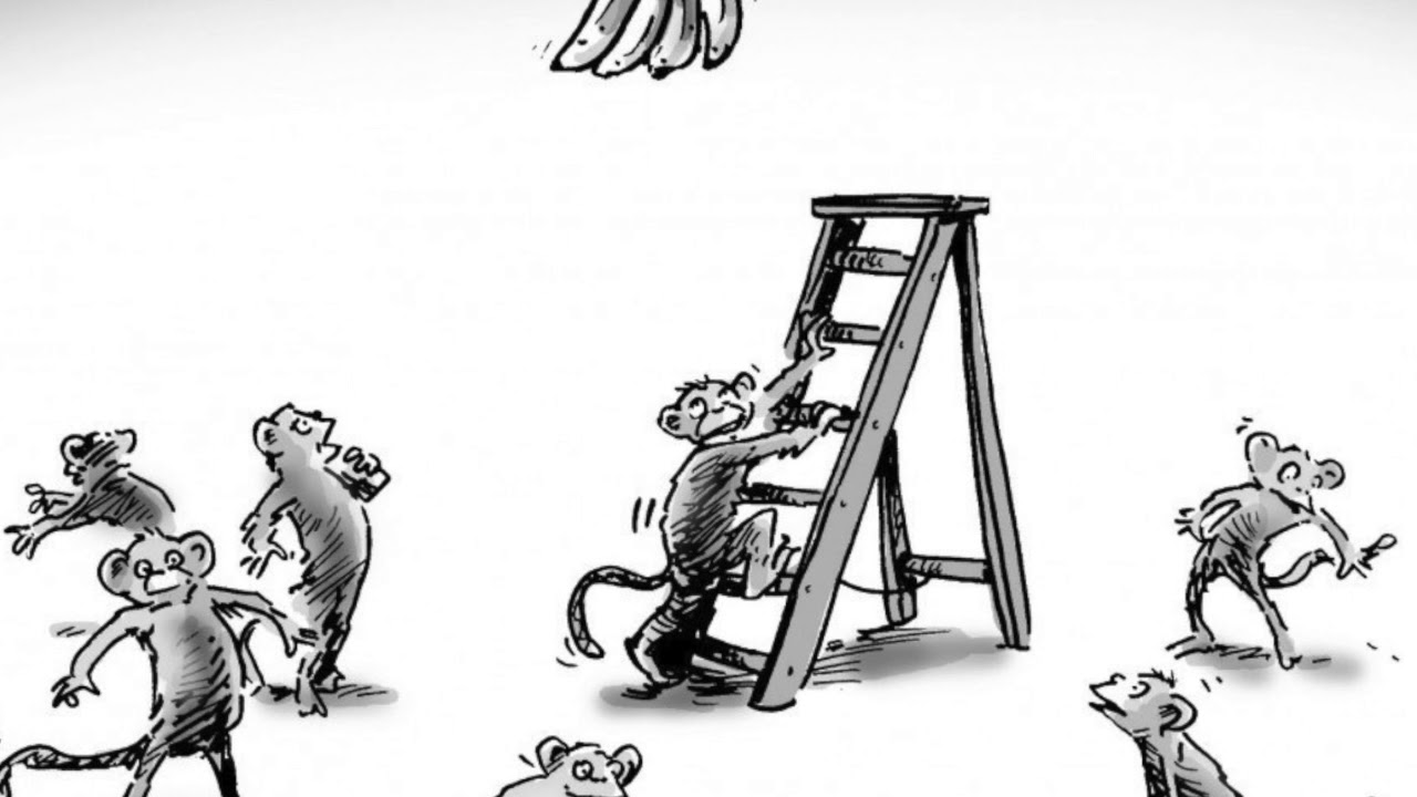 Обезьяна карикатура