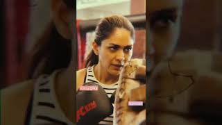 Mrunal Thakur Hot Y Big Cleavages Gym Workout Yoga Pants Actress Oops Nipslip