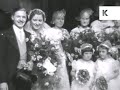 1930s Wedding, Marriage, Bride and Groom, UK Home Movie Archive Footage
