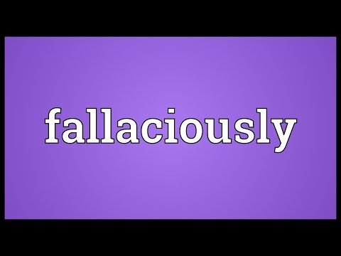 Header of fallaciously