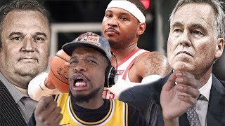 Omg Kicked Melo Off The Team Rockets Vs Spurs Highlights