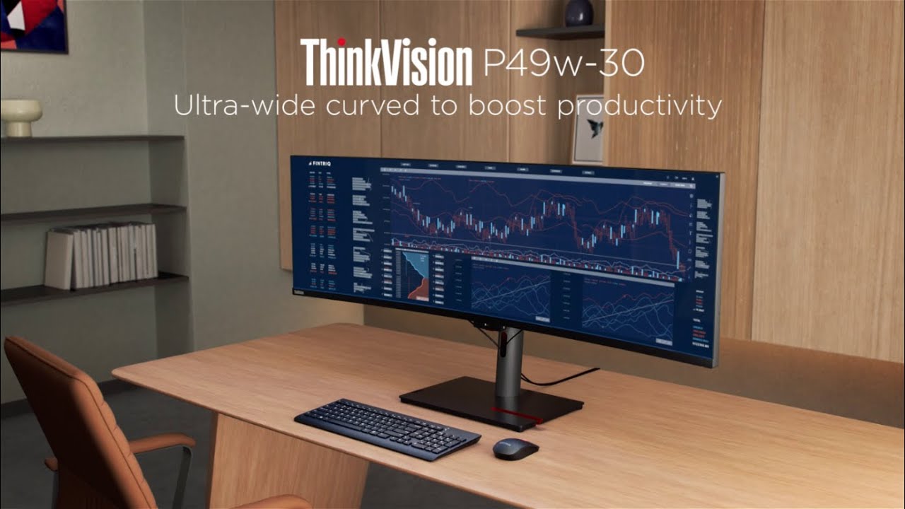 Aumenta tu productividad con el nuevo monitor Lenovo ThinkVision P49w-30