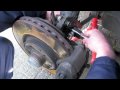 Brake pads and Rotor replacement left front brake Mercedes C320 CDI.mov