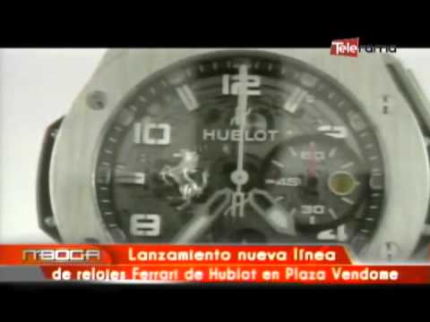 Lanzamiento nueva línea de relojes Ferrari de Hublot en Plaza Vendome