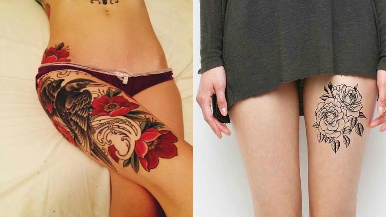 Молодая девка с татуировками на ляжке прогнулась перед хахалем и приняла конец в анус