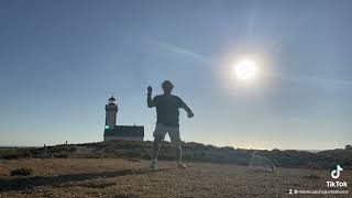 Éveil matinal et Kata CHINTE au phare des Poulains.