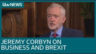 Jeremy Corbyn talks business and Brexit ahead of party conference | ITV News