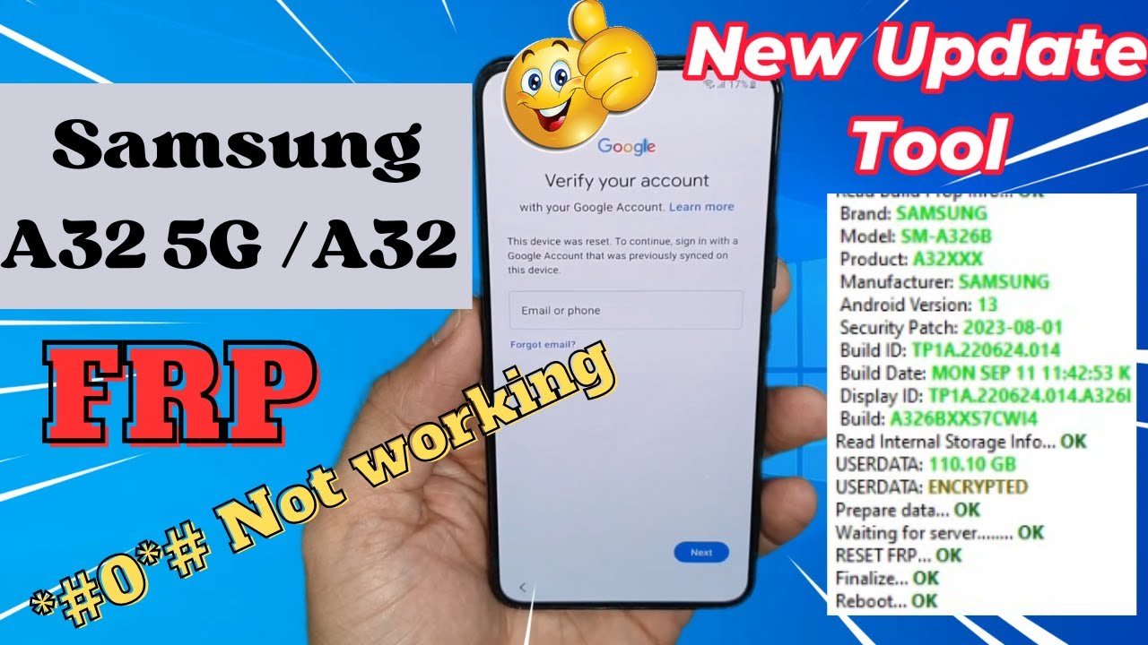 Samsung Galaxy A32 5G Frp Bypass Android 13 All Security Samsung Galaxy A32 5G Frp Bypass Android 13 All Security