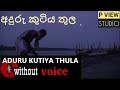 Anduru Kutiya Thula (අඳුරු කුටිය තුළ) karaoke | sinhala without voice | p view studio