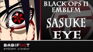 Black Ops II Emblem Tuto - Sasuke Eye Mangekyu Sharingan