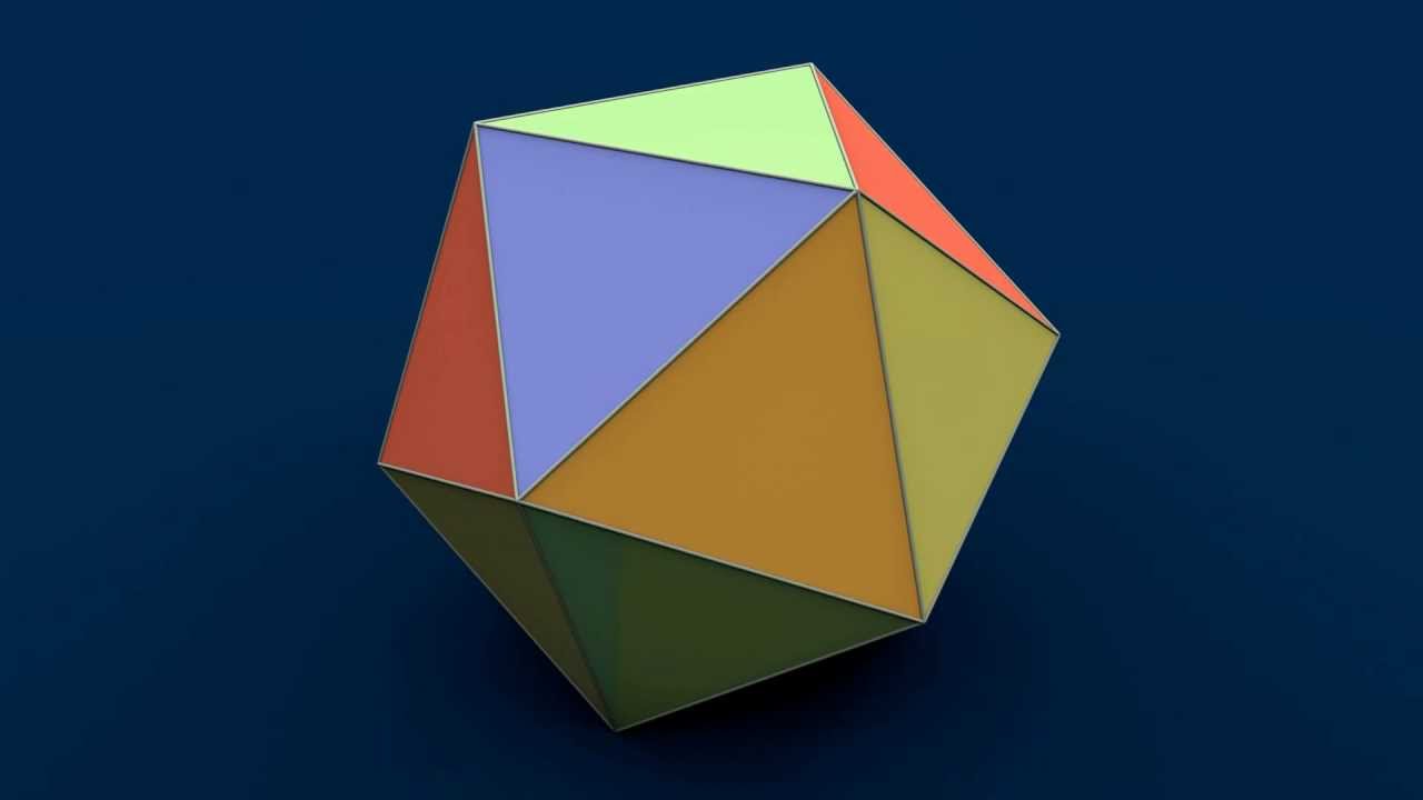 Make 3D Solid Shapes - Icosahedron / Икосаэдр - YouTube