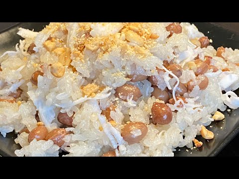 Xôi đậu phộng dừa/xôi lạc dừa.Bí quyết nấu sôi siêu mềm lâu và thơm ngon hơn ngoài hàng của Bếp Hoa