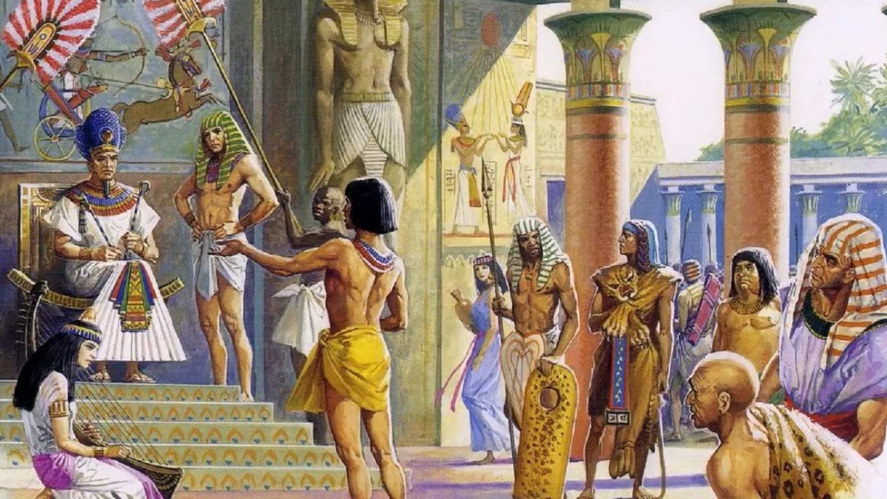 Cleopatra have with slaves pictures