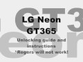 Foto pequena How to Unlock LG Neon GT365 TE365 by code, Cingular At&t ATT Fido unlocking instructions guide