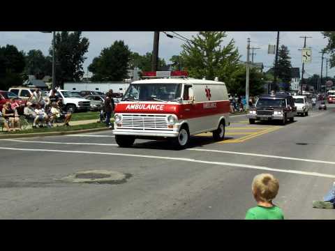 The first car is a 1959 Cadillac Ambulance owned by Dan 