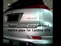 Toyota Caldina GT4 SuperCircuit exhaust centre pipe.wmv