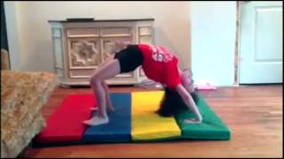 Mikaylas New Gymnastic Trick & The Twins Doing Their 1St Triple Rolls