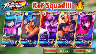 Kof Squadkula Diamond, K, Iori Yagami, Leona, Orochi Chris