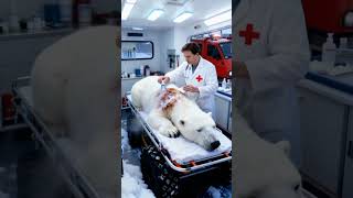 Polar Bear Rescue Removing Fungus, Barnacles In The Arctic