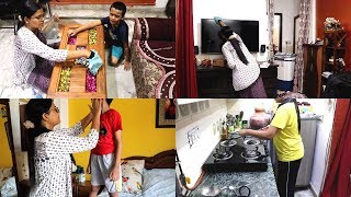Busy Morning Routine ||Morning House Cleaning Routine || A Busy Day In My Life || Daily vlog ||2019
