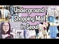 Shopping for Clothes at Express Bus Terminal's Underground Shopping Mall in Gangnam, Seoul, Korea