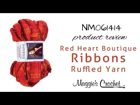 Learn How To Crochet With Boutique Ribbons Yarn From Red ...