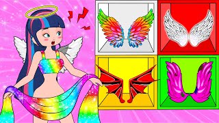 Who STOLE the Princess Angel Wings - Princess Cartoon Animation by SM